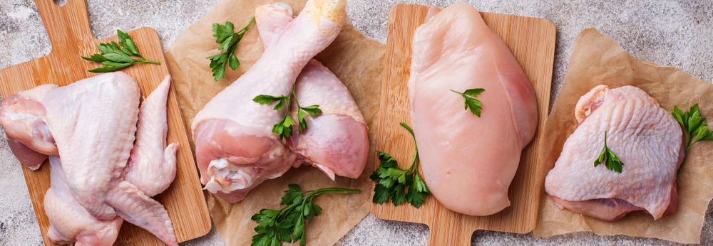 piezas de pollo