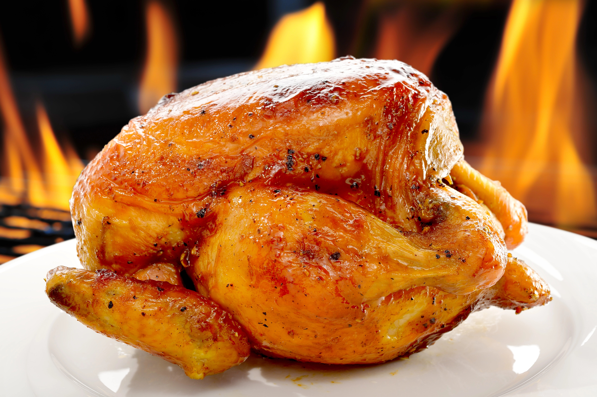 pollo asado al punto